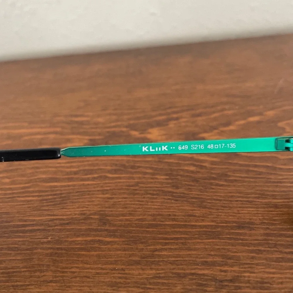 Kliik Denmark Eyeglasses 649 S216 Frames Only 48-17-135 Glasses With Case GREEN